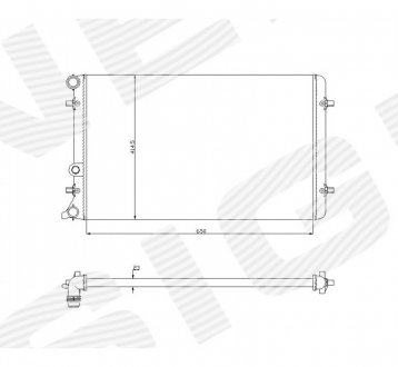 RA65201Q Радіатор SIGNEDA підбір по vin на Brocar