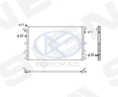 RA630772K Радіатор SIGNEDA підбір по vin на Brocar