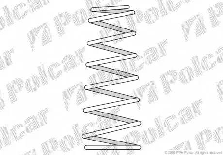 SU35073 Пружина POLCAR підбір по vin на Brocar