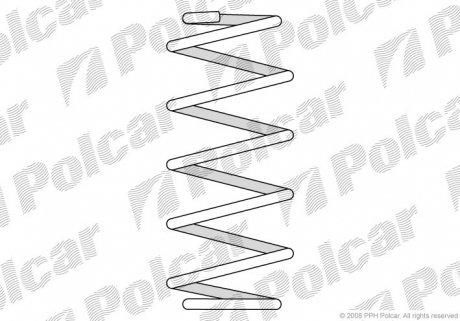 SU29015 Пружина POLCAR підбір по vin на Brocar