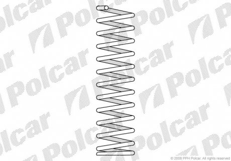 SU19117 Пружина POLCAR подбор по vin на Brocar