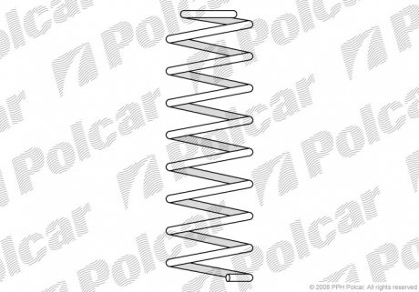 SU15058 Пружина POLCAR підбір по vin на Brocar