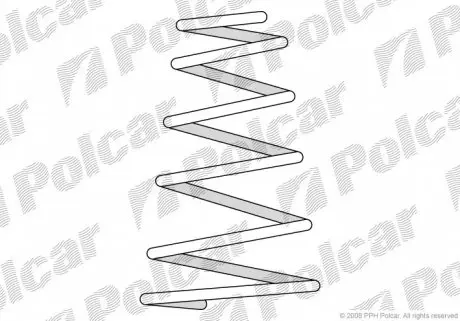 SU09070 Пружина POLCAR підбір по vin на Brocar