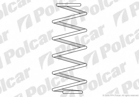 SU03107 Пружина POLCAR подбор по vin на Brocar