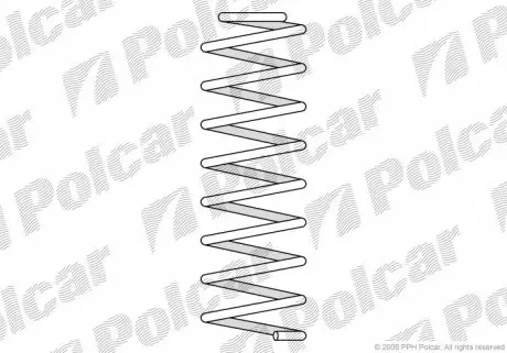 ST615017 Пружина POLCAR підбір по vin на Brocar