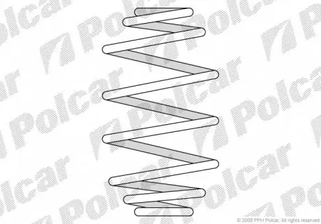 ST547581 Пружина POLCAR підбір по vin на Brocar