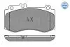 0252497618 Колодки гальмівні DB P. C218/X218/W212 3,0-5,5 11-17 MEYLE підбір по vin на Brocar