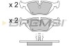 BP2498 Тормозные колодки зад. BMW 3(E36, E46)/5(E34)/7(E32) 86-06 (ATE) (123x43,6x16,7) BREMSI BP2498 BREMSI підбір по vin на Brocar