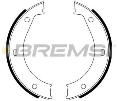 GF0076 Колодки ручного тормоза BMW 5(E28,E34) 81-97/6(E24) 77-89/ 7(E38) 94-01 (ATE) BREMSI GF0076 BREMSI подбор по vin на Brocar