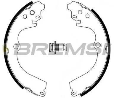 GF0884 Гальмівні колодки зад. Impreza 92-00/Forester 97-08/Legasy I 89-94 (Akebono) BREMSI GF0884 BREMSI підбір по vin на Brocar