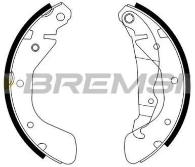 GF0354 Гальмівні колодки зад. Daewoo Lanos 97- /Opel Astra 91-01,Combo 01- (GM) BREMSI GF0354 BREMSI підбір по vin на Brocar