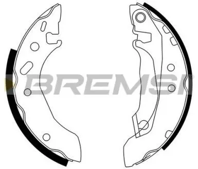 GF0226 Тормозные колодки зад. Escort V-VI 90-95/Orion III 90-93 (TRW) (180х32) BREMSI GF0226 BREMSI подбор по vin на Brocar