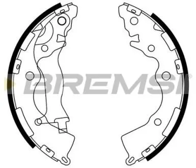 GF0749 Гальмівні колодки зад. Hyundai Accent III 05-10/Kia Rio II 05- (Mando) BREMSI GF0749 BREMSI підбір по vin на Brocar