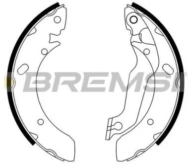 GF0733 Тормозные колодки зад. Hyundai Lantra 90-00/Coupe 96-02 (Mando) BREMSI GF0733 BREMSI підбір по vin на Brocar