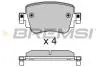 BP3623 Тормозные колодки зад. Octavia III/Sharan/Audi Q3 12- (TRW) BREMSI BP3623 BREMSI підбір по vin на Brocar