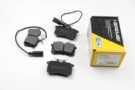 BP3006 Тормозные колодки зад. Sharan/Galaxy/Alhambra 97-10 (TRW) BREMSI BP3006 BREMSI подбор по vin на Brocar