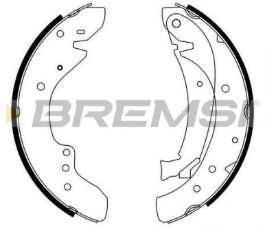 GF0175 Тормозные колодки зад. Ducato/Boxer 94-02 (1.4t)(бараб.) BREMSI GF0175 BREMSI підбір по vin на Brocar