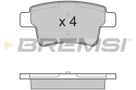 BP3331 Тормозные колодки зад. Citroen C4 Picasso 06- (Bosch) BREMSI BP3331 BREMSI подбор по vin на Brocar