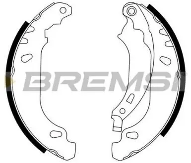 GF0408 Тормозные колодки зад. Logan 04-/Clio 98- (180x42) BREMSI GF0408 BREMSI подбор по vin на Brocar