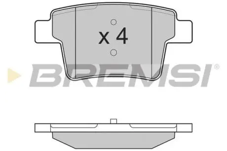 BP3266 Тормозные колодки зад. Ford Mondeo 00-07 (bosch) BREMSI BP3266 BREMSI подбор по vin на Brocar