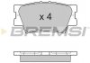 Гальмівні колодки зад. Toyota RAV4 06- (akebono) BREMSI BP3252