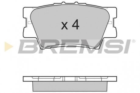 BP3252 Гальмівні колодки зад. Toyota RAV4 06- (akebono) BREMSI BP3252 BREMSI підбір по vin на Brocar