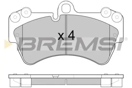 BP3099 Гальмівні колодки перед. Audi Q7/Touareg/Cayenne BREMSI BP3099 BREMSI підбір по vin на Brocar