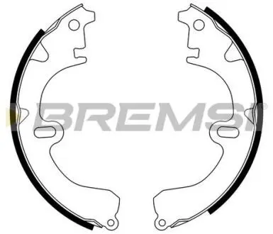 GF0934 Гальмівні колодки зад. Corolla 83-89 (Sumitomo) BREMSI GF0934 BREMSI підбір по vin на Brocar