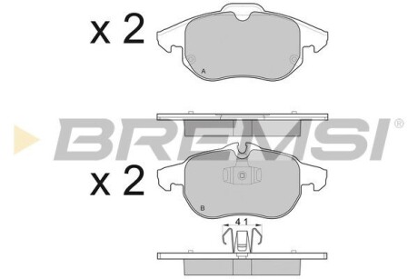 BP3014 Тормозные колодки перед. Vectra C 02- BREMSI BP3014 BREMSI подбор по vin на Brocar