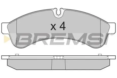 BP3365 Гальмівні колодки зад. Daily 06- BREMSI BP3365 BREMSI підбір по vin на Brocar