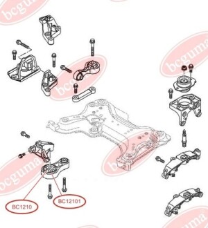 BC12101 Подушка двигателя BC GUMA подбор по vin на Brocar