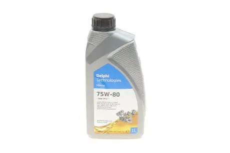 28344397 Трансмиссионное масло Delphi Gear Oil 5 75W-80, 1л DELPHI подбор по vin на Brocar