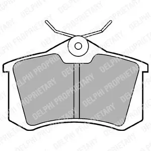 LP565 Тормозные колодки задн.Audi A1/3/4/6/8,Caddy III,Golf IV,V,VI,Passat,Skoda Fabia I,II,III,Karoq,Octavia,Rapid DELPHI подбор по vin на Brocar