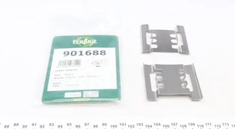 901688 Планка супорта (переднього) прижимна (к-кт) Renault Master 01- (Bosch) FRENKIT підбір по vin на Brocar