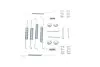 Ремкомплект колодок стояночного гальма Skoda Roomster/VW Golf III 93-15 (200x40) 53672