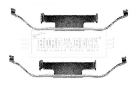 BBK1012 Ремкомплект тормозных колодок BORG&BECK підбір по vin на Brocar