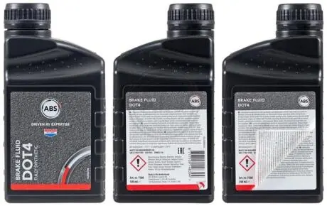 7500 Гальмівна рідина DOT-4 (0.5L) A.B.S. підбір по vin на Brocar