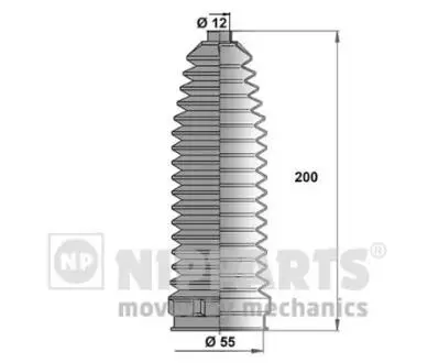 N2843019 Пильник рульового керування NIPPARTS підбір по vin на Brocar