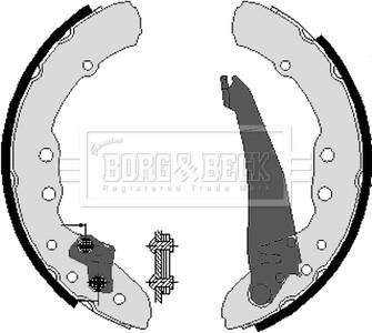 BBS6212 Гальмівна колодка. BORG&BECK підбір по vin на Brocar