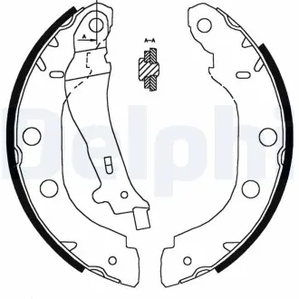 LS1828 Тормозные колодки. DELPHI подбор по vin на Brocar