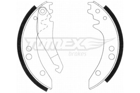 2097 2097 Тормозные колодки зад MB 308 TOMEX підбір по vin на Brocar