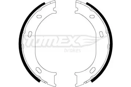 2117 2117 Колодки ручника MB Sprinter 208-316 96- TOMEX підбір по vin на Brocar