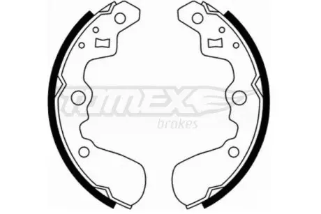 2189 Колодки задние барабанные (180mm) Suzuki Swift 89-01 TOMEX підбір по vin на Brocar