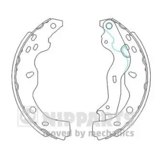 N3508029 Тормозные колодки. NIPPARTS підбір по vin на Brocar