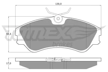 10651 Гальмівні колодки дискові TOMEX підбір по vin на Brocar