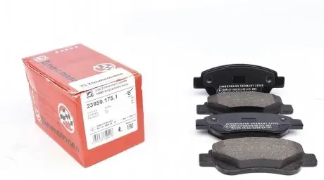 239591751 Колодки гальмівні (передні) Citroen С1/Peugeot 107/Toyota Aygo 05- (Bendix-Bosch) ZIMMERMANN підбір по vin на Brocar