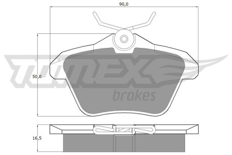 1268 Тормозные колодки дисковые TOMEX підбір по vin на Brocar