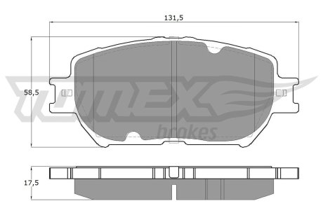 1370 Тормозные колодки дисковые TOMEX підбір по vin на Brocar