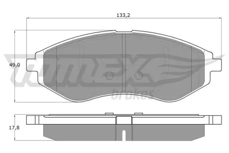 1422 Гальмівні колодки дискові TOMEX підбір по vin на Brocar