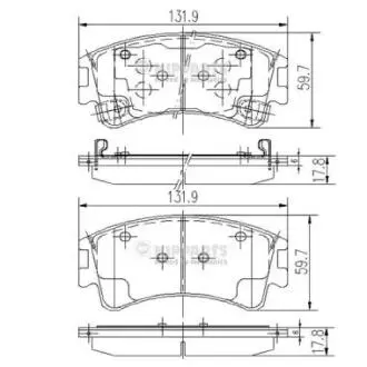 J3603056 Гальмівні колодки NIPPARTS підбір по vin на Brocar